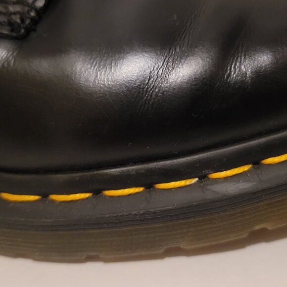 The Original Doc Martens Air Wair 1460 W Black Combat Style Boots US 8 - Picture 3 of 10